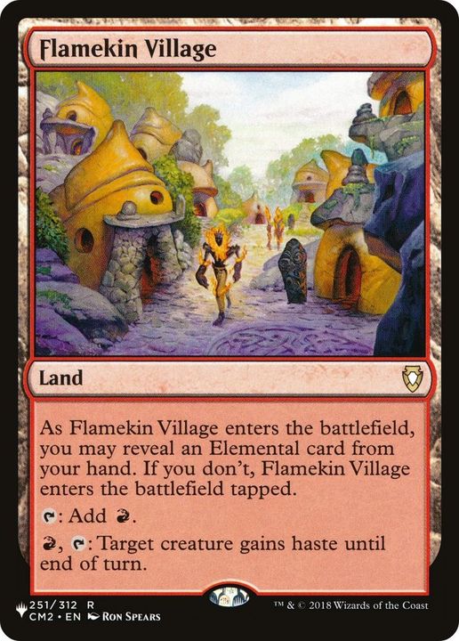 Flamekin Village in the group Magic the Gathering / Sets / The List at Proxyprinters.com (53602)