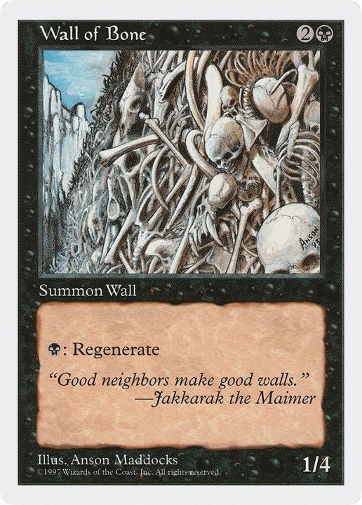 Wall of Bone in the group Magic the Gathering / Types / Colors / Black at Proxyprinters.com (53604)