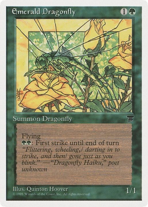 Emerald Dragonfly in the group Magic the Gathering / Types / Colors / Green at Proxyprinters.com (53623)