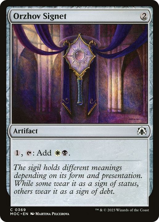 Orzhov Signet in the group Magic the Gathering / Types / Artifacts / Artifact at Proxyprinters.com (53629)