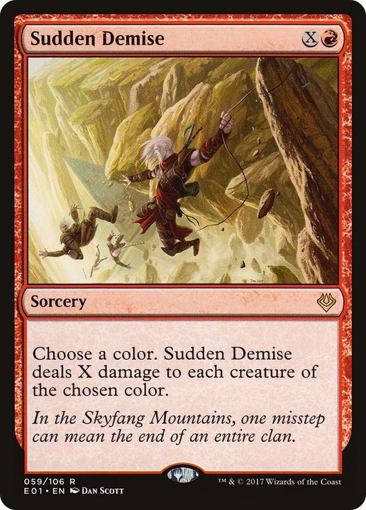 Sudden Demise in the group Magic the Gathering / Types / Colors / Red at Proxyprinters.com (53653)