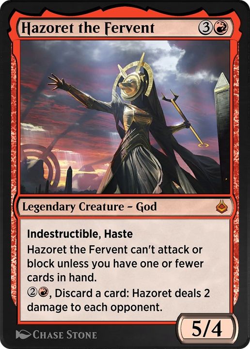 Hazoret the Fervent in the group Magic the Gathering / Types / Colors / Red at Proxyprinters.com (53676)