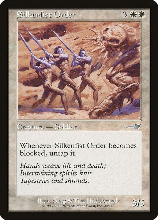 Silkenfist Order in the group Magic the Gathering / Types / Colors / White at Proxyprinters.com (53727)