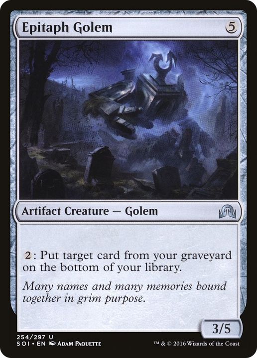 Epitaph Golem in the group Singles at Proxyprinters.com (53735)