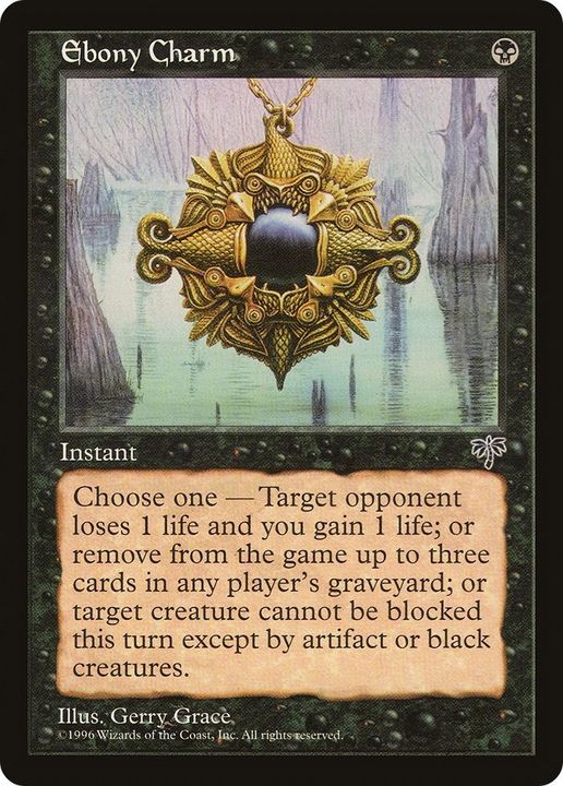 Ebony Charm in the group Magic the Gathering / Types / Colors / Black at Proxyprinters.com (53738)