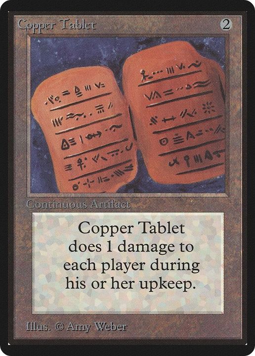 Copper Tablet in the group Magic the Gathering / Sets / Limited Edition Beta at Proxyprinters.com (53756)