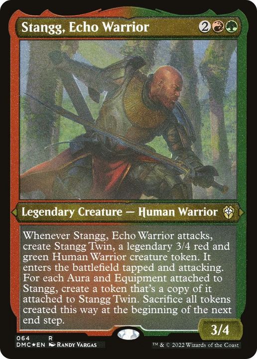 Stangg, Echo Warrior in the group Magic the Gathering / Types / Colors / Multicolors / G, R at Proxyprinters.com (53759)