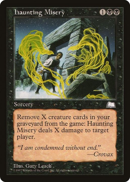 Haunting Misery in the group Magic the Gathering / Sets / Welcome Deck 2016 at Proxyprinters.com (53794)