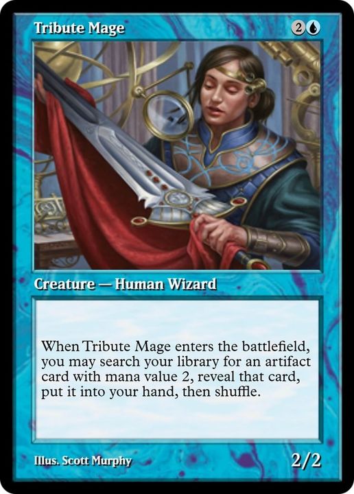 Tribute Mage in the group Magic the Gathering / Types / Creatures / Wizard at Proxyprinters.com (53806)