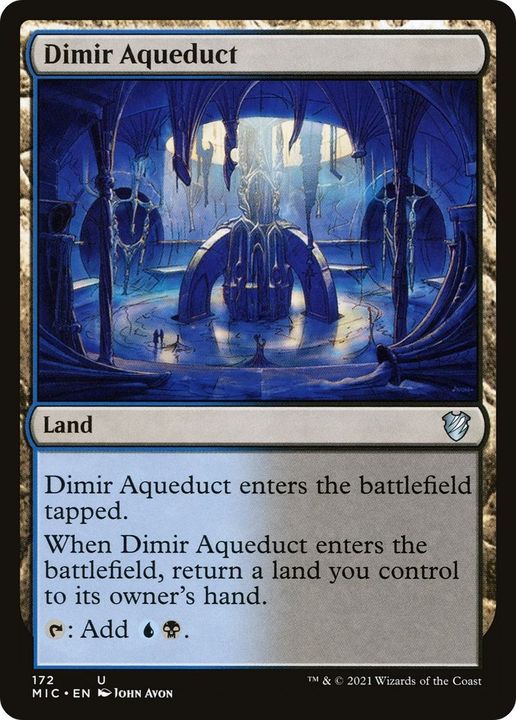 Dimir Aqueduct in the group Magic the Gathering / Sets / Mirrodin at Proxyprinters.com (53821)