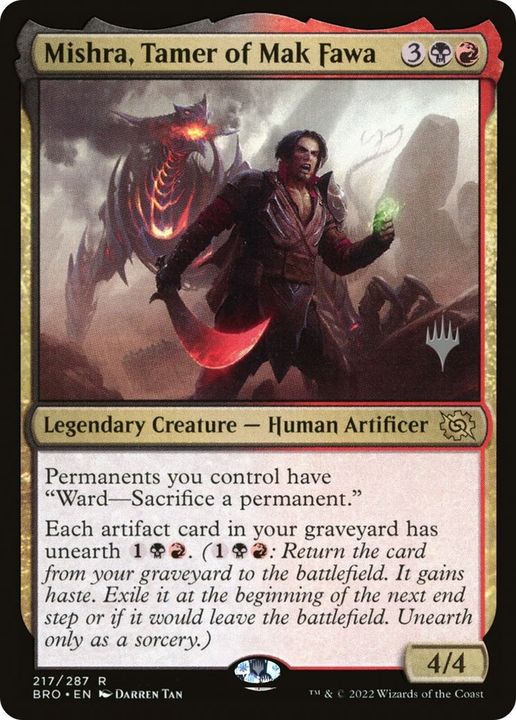 Mishra, Tamer of Mak Fawa in the group Magic the Gathering / Types / Colors / Multicolors / B, R at Proxyprinters.com (53835)