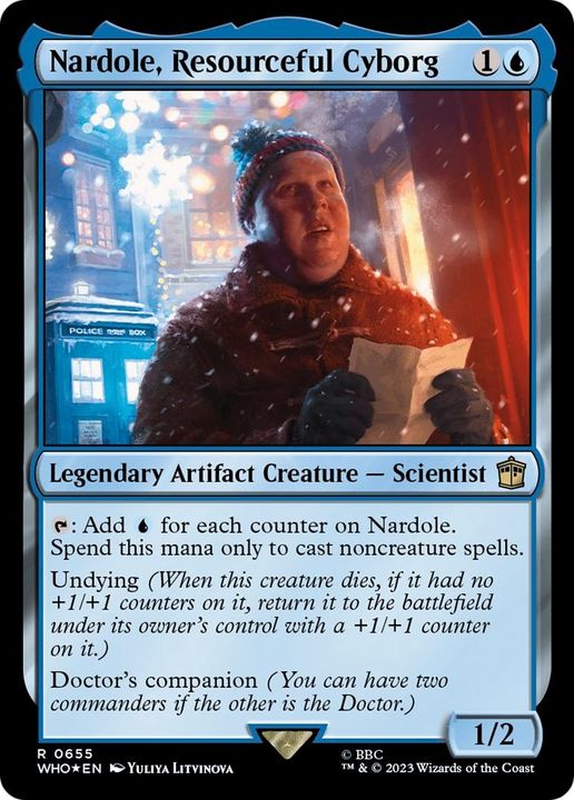 Nardole, Resourceful Cyborg in the group Magic the Gathering / Types / Artifacts / Legendary Artifact at Proxyprinters.com (5385)