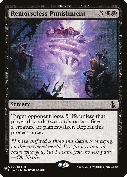 Remorseless Punishment in the group Magic the Gathering / Types / Colors / Black at Proxyprinters.com (5386)