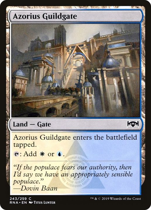 Azorius Guildgate in the group Magic the Gathering / Sets / Ravnica Remastered at Proxyprinters.com (53863)