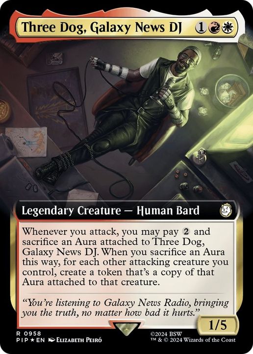 Three Dog, Galaxy News DJ in the group Magic the Gathering / Sets / Fallout at Proxyprinters.com (53901)