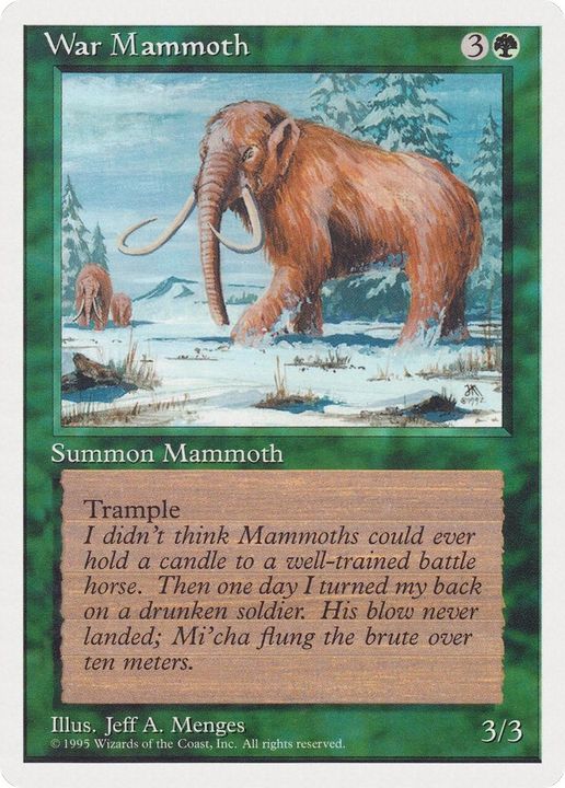 War Mammoth in the group Magic the Gathering / Types / Colors / Green at Proxyprinters.com (5395)