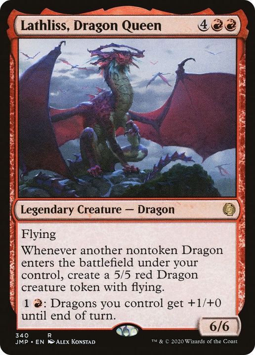 Lathliss, Dragon Queen in the group Magic the Gathering / Types / Colors / Red at Proxyprinters.com (54036)