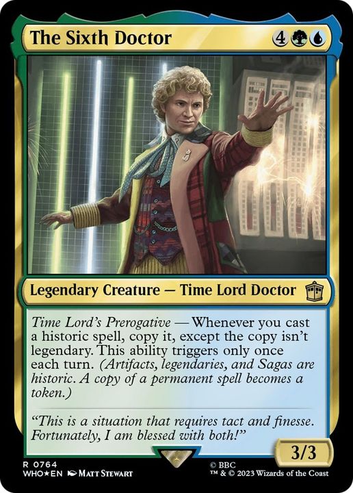 The Sixth Doctor in the group Magic the Gathering / Types / Colors / Multicolors / G, U at Proxyprinters.com (54055)