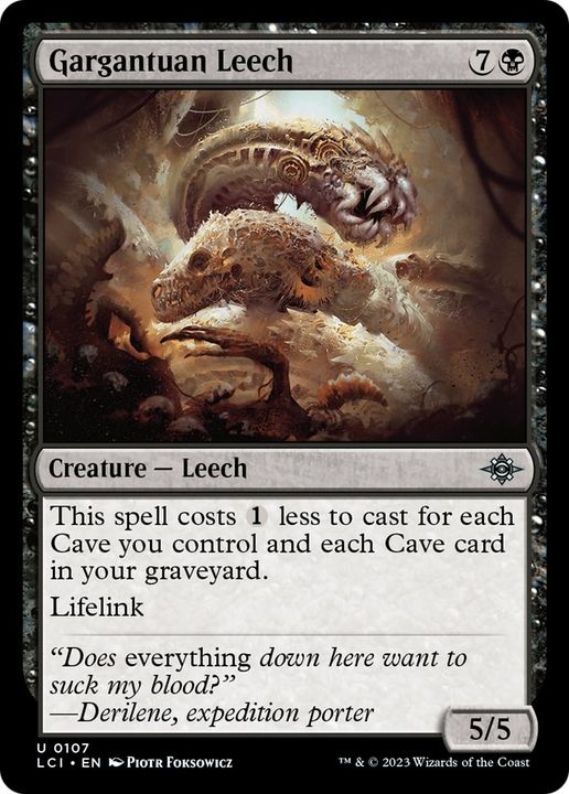 Gargantuan Leech in the group Magic the Gathering / Types / Colors / Black at Proxyprinters.com (54056)