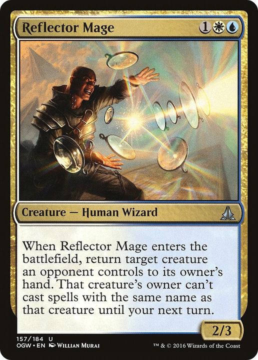 Reflector Mage in the group Magic the Gathering / Types / Colors / Multicolors / U, W at Proxyprinters.com (54059)