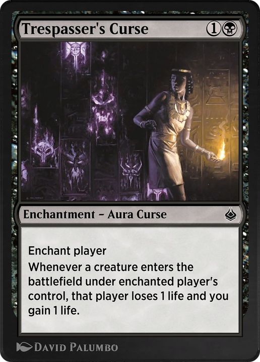 Trespasser's Curse in the group Magic the Gathering / Types / Colors / Black at Proxyprinters.com (5408)