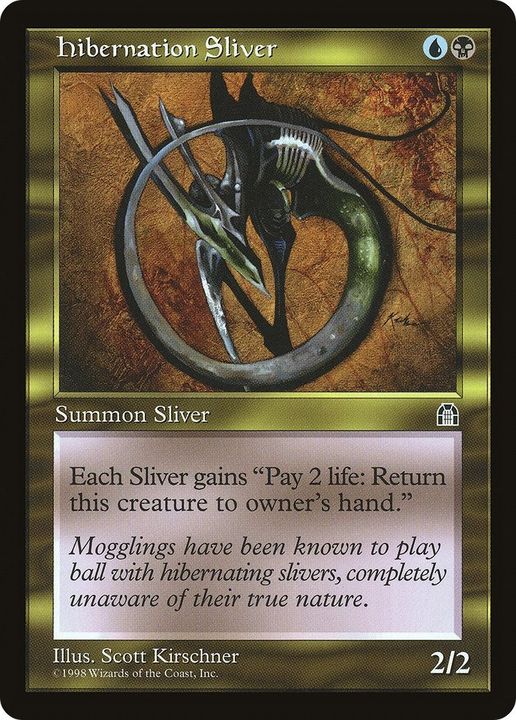 Hibernation Sliver in the group Magic the Gathering / Types / Colors / Multicolors / B, U at Proxyprinters.com (54108)