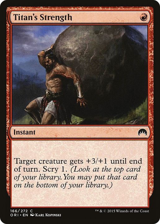 Titan's Strength in the group Magic the Gathering / Types / Colors / Red at Proxyprinters.com (5412)