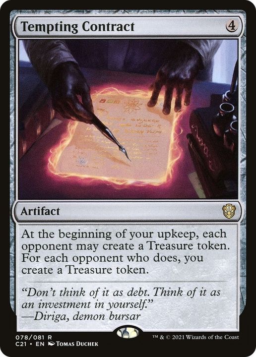 Tempting Contract in the group Magic the Gathering / Types / Artifacts / Artifact at Proxyprinters.com (54140)