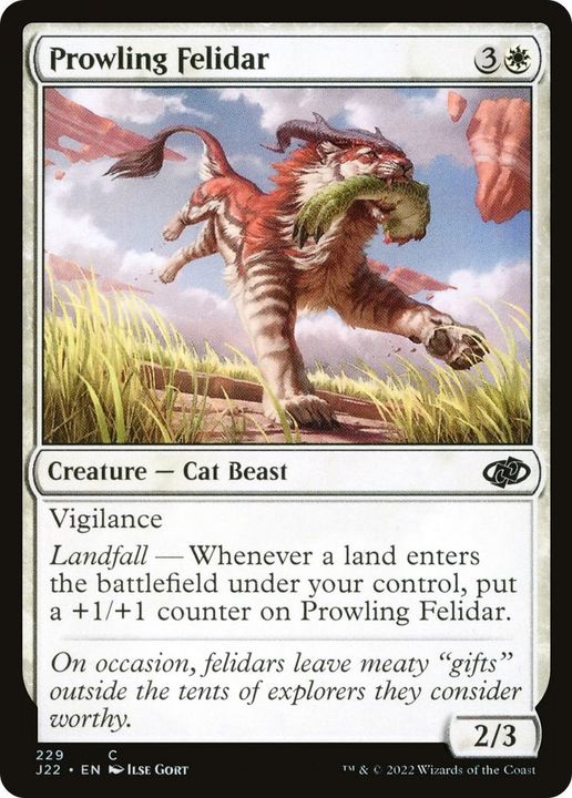 Prowling Felidar in the group Magic the Gathering / Types / Colors / White at Proxyprinters.com (54163)