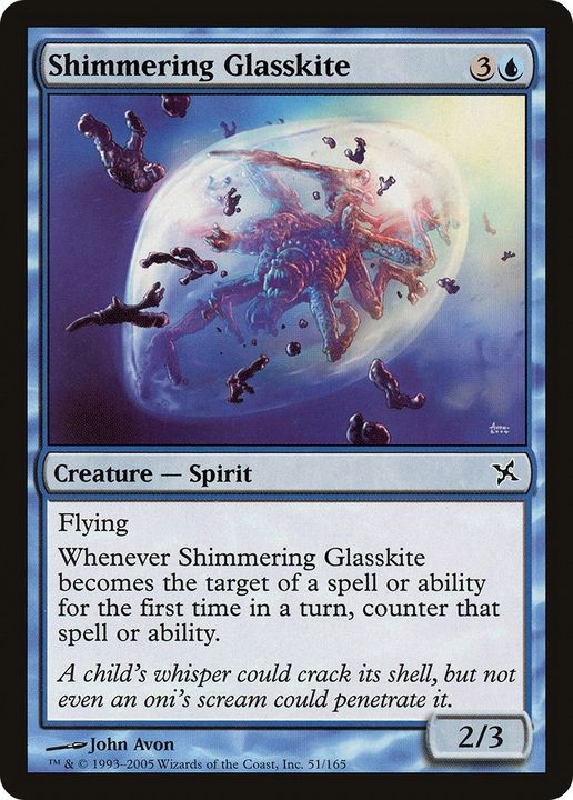 Shimmering Glasskite in the group Magic the Gathering / Types / Colors / Blue at Proxyprinters.com (54172)