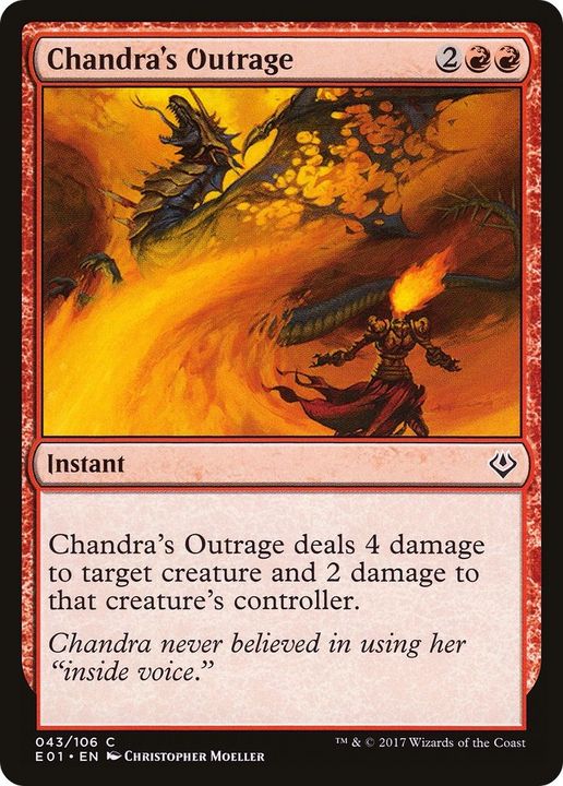 Chandra's Outrage in the group Singles at Proxyprinters.com (54185)