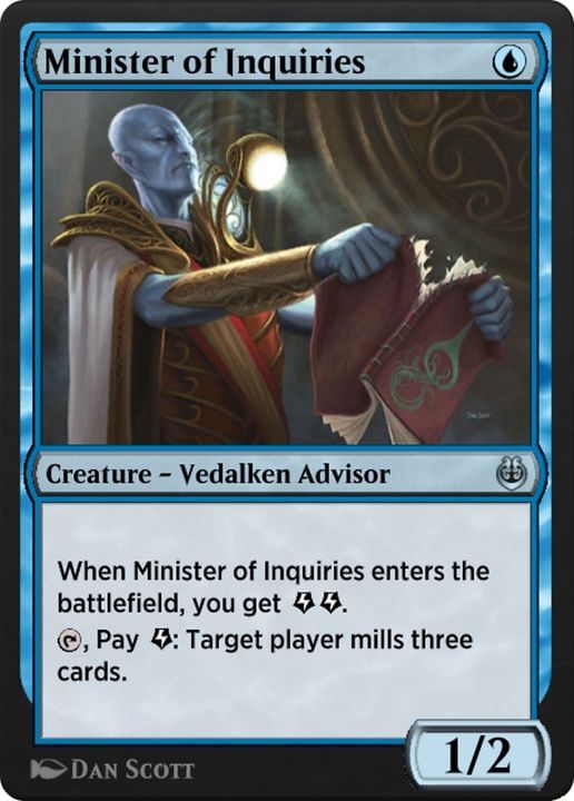 Minister of Inquiries in the group Magic the Gathering / Types / Colors / Blue at Proxyprinters.com (54209)