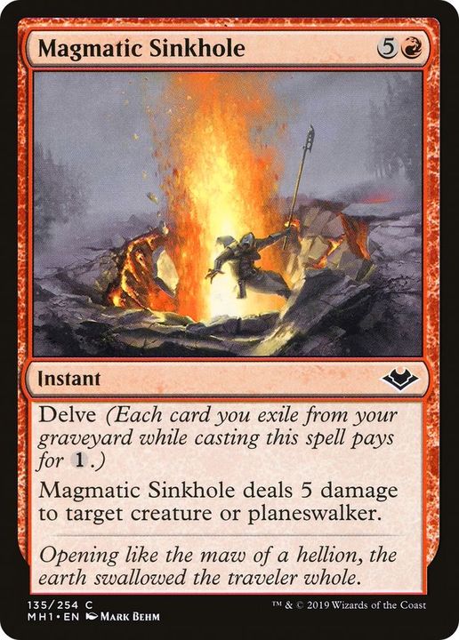 Magmatic Sinkhole in the group Magic the Gathering / Types / Colors / Red at Proxyprinters.com (54214)