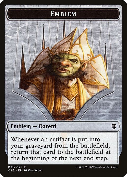 Daretti, Scrap Savant Emblem in the group Magic the Gathering / Types / Colors / Colorless at Proxyprinters.com (5425)