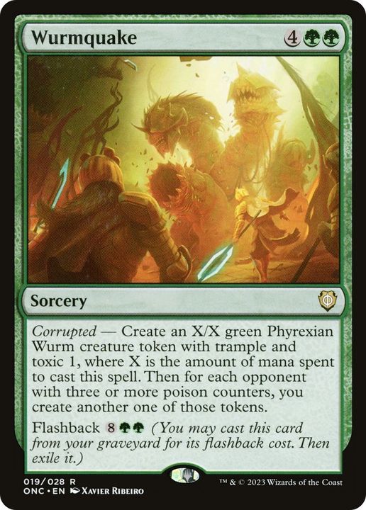 Wurmquake in the group Magic the Gathering / Types / Colors / Green at Proxyprinters.com (54254)