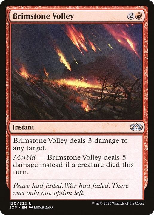 Brimstone Volley in the group Magic the Gathering / Types / Colors / Red at Proxyprinters.com (54264)