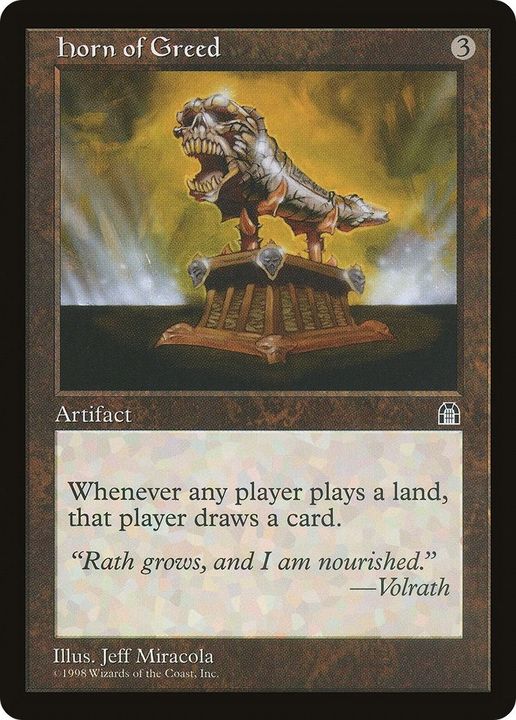 Horn of Greed in the group Magic the Gathering / Types / Artifacts / Artifact at Proxyprinters.com (54280)