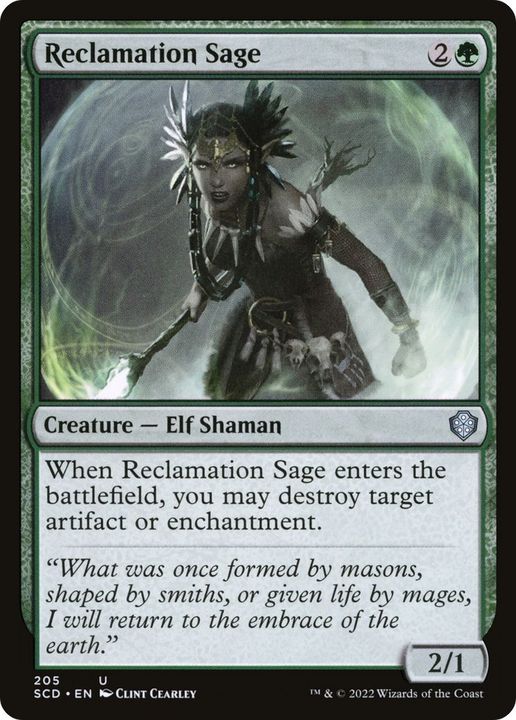 Reclamation Sage in the group Magic the Gathering / Types / Creatures / Elf at Proxyprinters.com (54291)