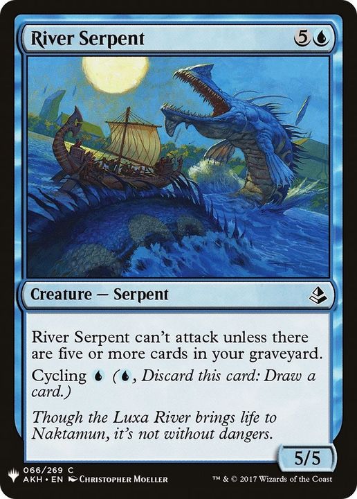 River Serpent in the group Magic the Gathering / Types / Colors / Blue at Proxyprinters.com (54309)