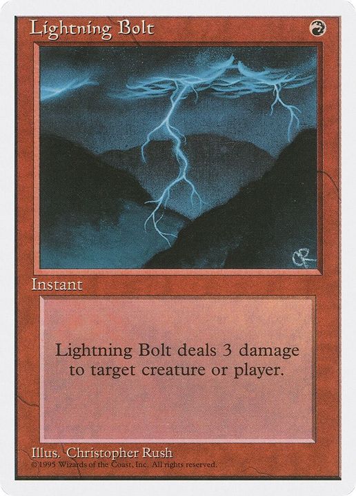 Lightning Bolt in the group Magic the Gathering / Types / Colors / Red at Proxyprinters.com (54315)