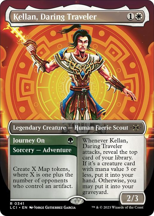 Kellan, Daring Traveler // Journey On in the group Magic the Gathering / Sets / The Lost Caverns of Ixalan at Proxyprinters.com (54507)