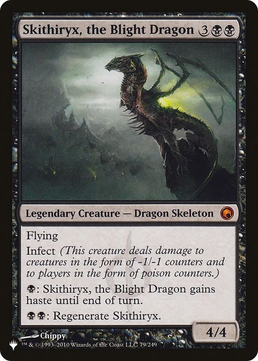 Skithiryx, the Blight Dragon in the group Magic the Gathering / Types / Colors / Black at Proxyprinters.com (5453)