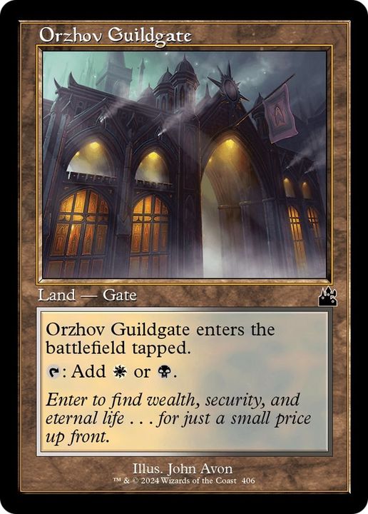 Orzhov Guildgate in the group Magic the Gathering / Types / Colors / Colorless at Proxyprinters.com (54610)