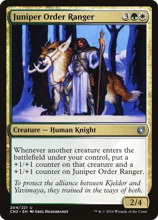 Juniper Order Ranger in the group Magic the Gathering / Types / Colors / Multicolors / G, W at Proxyprinters.com (54640)