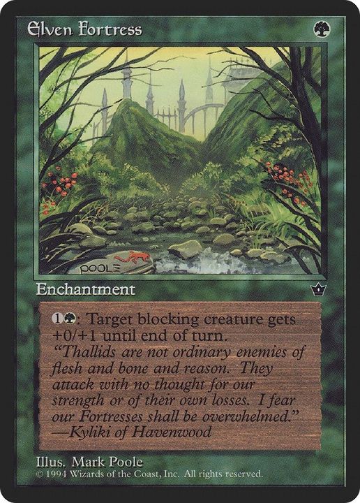 Elven Fortress in the group Magic the Gathering / Types / Enchantment / Enchantment at Proxyprinters.com (54658)