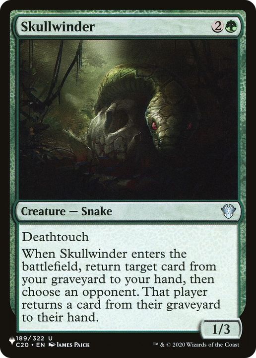 Skullwinder in the group Magic the Gathering / Types / Colors / Green at Proxyprinters.com (54666)