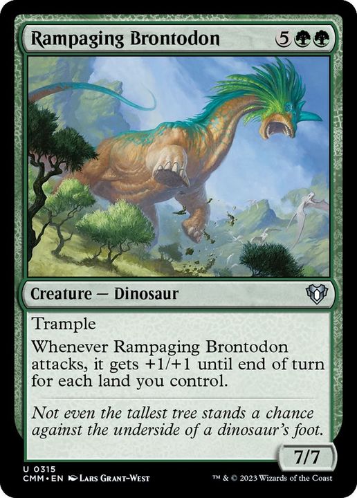 Rampaging Brontodon in the group Magic the Gathering / Sets / Commander Masters at Proxyprinters.com (54686)