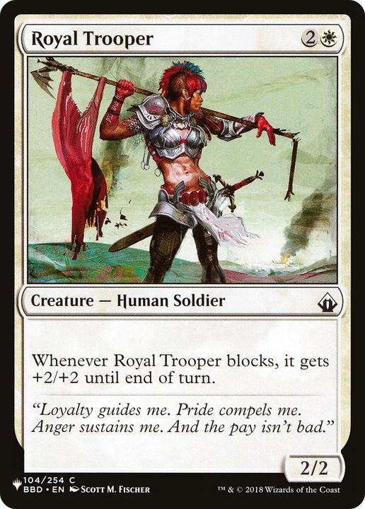 Royal Trooper in the group Magic the Gathering / Types / Creatures / Human at Proxyprinters.com (54691)