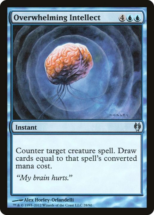 Overwhelming Intellect in the group Magic the Gathering / Types / Colors / Blue at Proxyprinters.com (54697)