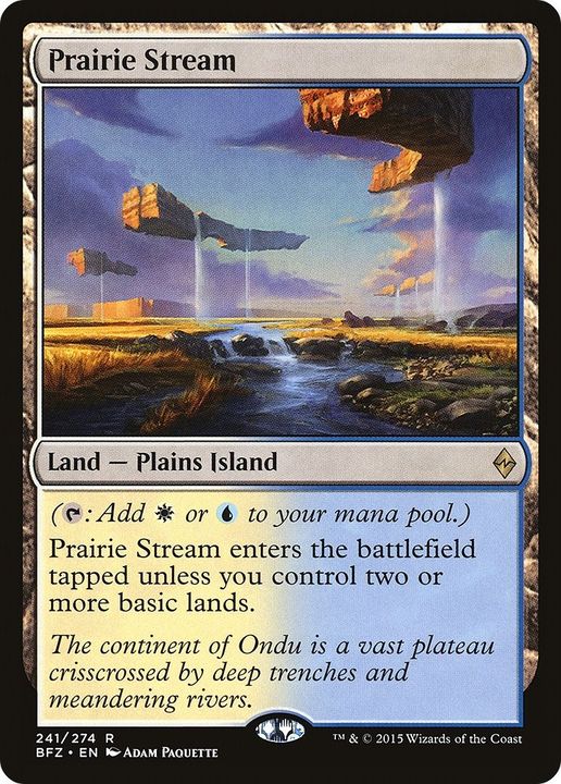 Prairie Stream in the group Magic the Gathering / Types / Land / Island at Proxyprinters.com (54700)